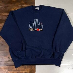 Vintage New York Embroidered Sweatshirt